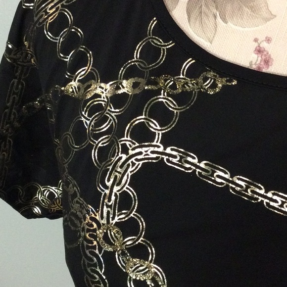 B-Wear Black & Gold Top - Picture 4 of 5